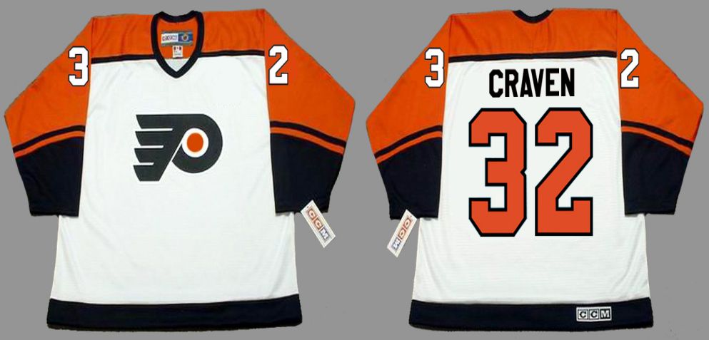 2019 Men Philadelphia Flyers #32 Craven White CCM NHL jerseys